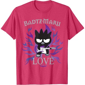 image:imageBadtz  Maru Rock Star Love Shirt TShirtRed Heather