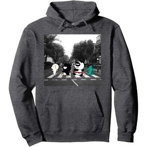image:imageBadtz  Maru and Friends Crosswalk Hoodie Pullover HoodieDark Heather Grey