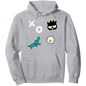 image:imageBadtz  Maru and Friends Patched Hoodie Pullover HoodieHeather Grey