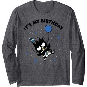 image:imageBadtzMaru Its My Birthday Long Sleeve TShirtDark Heather Grey