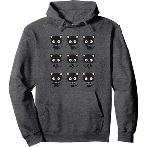 image:imageChococat Different Moods Hoodie Pullover HoodieDark Heather Grey