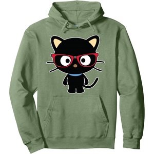 image:imageChococat Nerd Glasses Pullover HoodieSage Green