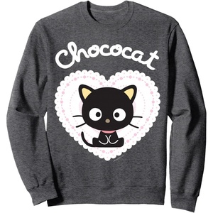 image:imageChococat Sweet Heart Valentine Sweatshirt SweatshirtDark Heather Grey