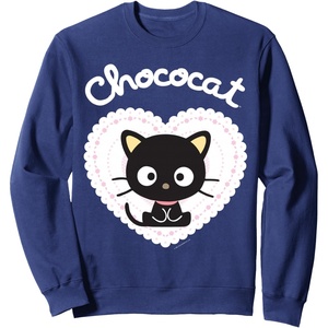 image:imageChococat Sweet Heart Valentine Sweatshirt SweatshirtNavy Blue