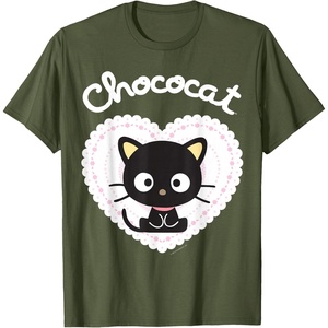 image:imageChococat Sweet Valentine Tee Shirt TShirtOlive Green