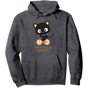 image:imageChococat They See Me Rolling Hoodie Pullover HoodieDark Heather Grey