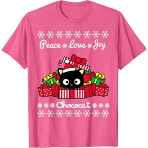 image:imageChococat Ugly Sweater Christmas Shirt TShirtPink Heather