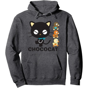 image:imageChococat and Duckies Logo Hoodie Pullover HoodieDark Heather Grey