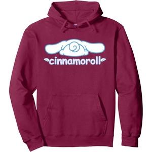 image:imageCinnamoroll Backside Logo Hoodie Pullover HoodieBurgundy