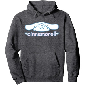 image:imageCinnamoroll Backside Logo Hoodie Pullover HoodieDark Heather Grey