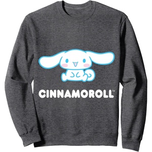image:imageCinnamoroll Character Front and Back SweatshirtDark Heather Grey