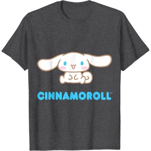 image:imageCinnamoroll Character Front and Back TShirt SmallDark Heather Grey