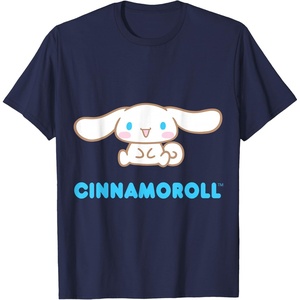 image:imageCinnamoroll Character Front and Back TShirt SmallNavy Blue
