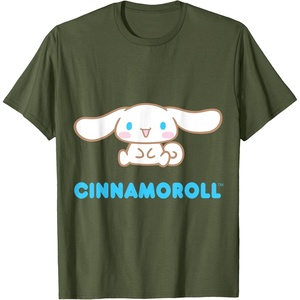 image:imageCinnamoroll Character Front and Back TShirt SmallOlive Green