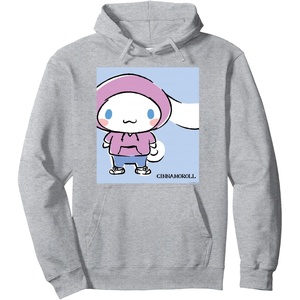image:imageCinnamoroll Collection Streetwear Hoodie Print Pullover HoodieHeather Grey