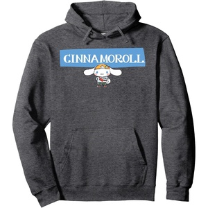 image:imageCinnamoroll Collection Streetwear Logo Pullover HoodieDark Heather Grey