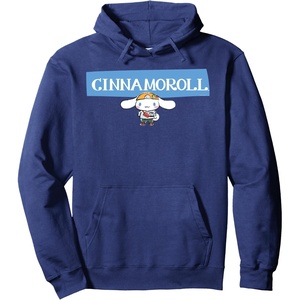image:imageCinnamoroll Collection Streetwear Logo Pullover HoodieNavy Blue