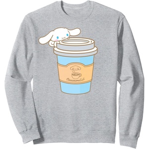 image:imageCinnamoroll Cup of Coffee To Go SweatshirtHeather Grey