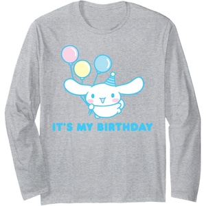 image:imageCinnamoroll Its my Birthday Long Sleeve TShirtHeather Grey