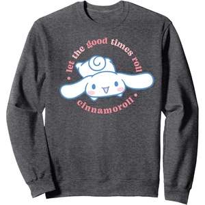 image:imageCinnamoroll Let the Good Times Roll Sweatshirt SmallDark Heather Grey