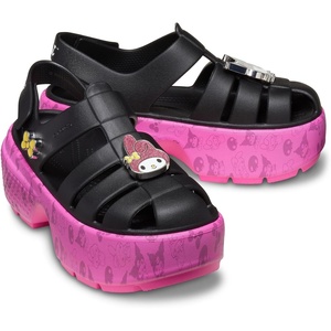image:imageCrocs Womens Sanrio My MelodyKuromi Stomp SandalsBlackPink