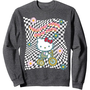image:imageFollow Your Own Path featuring Hello Kitty SweatshirtDark Heather Grey