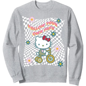 image:imageFollow Your Own Path featuring Hello Kitty SweatshirtHeather Grey