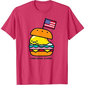 image:imageGudetama American Classic Burger Tee Shirt TShirtRed Heather