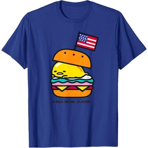 image:imageGudetama American Classic Burger Tee Shirt TShirtRoyal Blue
