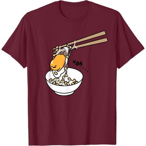 image:imageGudetama Chopsticks Tee Shirt TShirtBurgundy