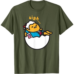 image:imageGudetama Colonial Days American Tee Shirt TShirtOlive Green