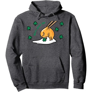 image:imageGudetama Dont Pinch Me Saint Patricks Day Pullover HoodieDark Heather Grey