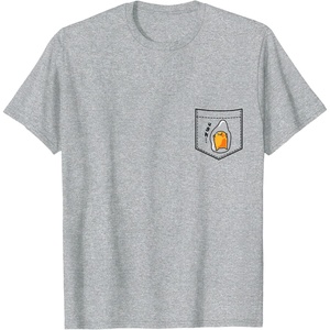 image:imageGudetama Faux Pocket Tee TShirtHeather Grey