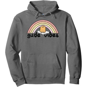 image:imageGudetama Gude Vibes Good Vibes Rainbow Pullover HoodieAsphalt Grey