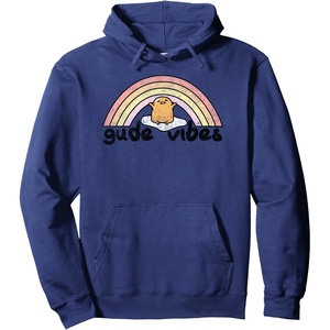 image:imageGudetama Gude Vibes Good Vibes Rainbow Pullover HoodieNavy Blue