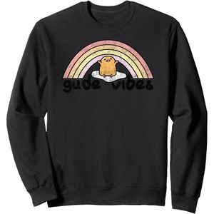 image:imageGudetama Gude Vibes Good Vibes Rainbow SweatshirtBlack