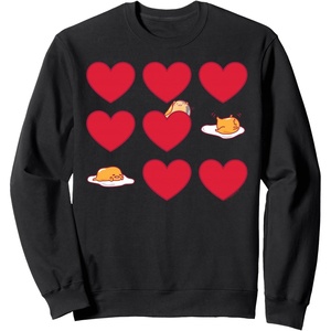 image:imageGudetama Hearts amp Eggs Valentines SweatshirtBlack