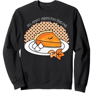 image:imageGudetama Im Here for the Pie Thanksgiving Sweatshirt SweatshirtBlack