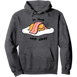 image:imageGudetama In Love with Sleep Hoodie Pullover HoodieDark Heather Grey