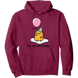 image:imageGudetama Its My Birthday Hoodie Pullover HoodieBurgundy