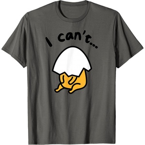 image:imageGudetama Lazy Egg I Cant Tee Shirt TShirtAsphalt Grey