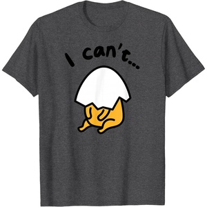 image:imageGudetama Lazy Egg I Cant Tee Shirt TShirtDark Heather Grey