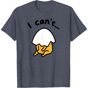 image:imageGudetama Lazy Egg I Cant Tee Shirt TShirtHeather Blue