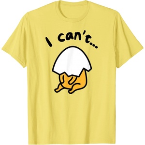 image:imageGudetama Lazy Egg I Cant Tee Shirt TShirtLemon Yellow