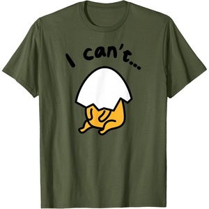 image:imageGudetama Lazy Egg I Cant Tee Shirt TShirtOlive Green