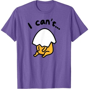 image:imageGudetama Lazy Egg I Cant Tee Shirt TShirtPurple Heather