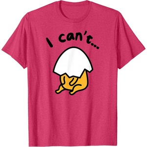 image:imageGudetama Lazy Egg I Cant Tee Shirt TShirtRed Heather