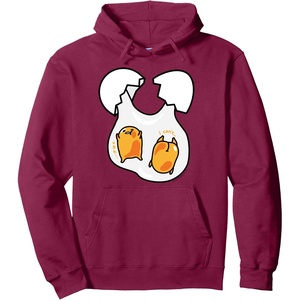 image:imageGudetama Lazy Egg Twins Hoodie Pullover HoodieBurgundy