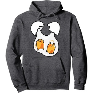 image:imageGudetama Lazy Egg Twins Hoodie Pullover HoodieDark Heather Grey