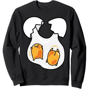 image:imageGudetama Lazy Egg Twins Sweatshirt SweatshirtBlack